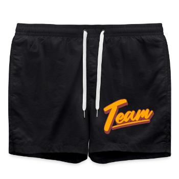 Équipe - Short de bain - noir - Devant - AI Model Male 185 light (185cm)