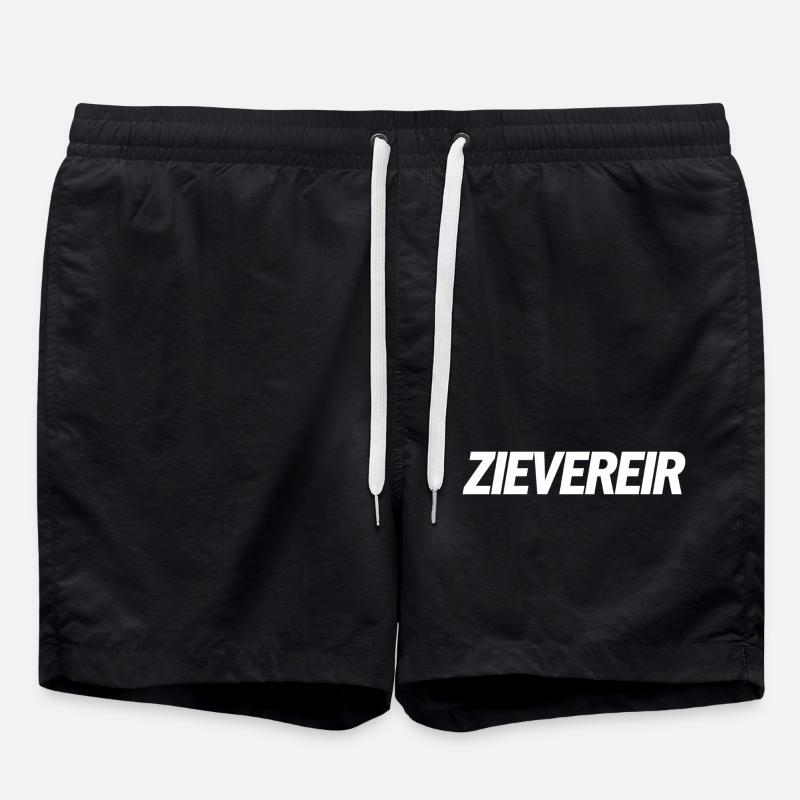 Zievereir, T-shirt en dialecte flamand - Short de bain - noir
