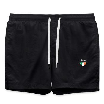 Irland - Badeshorts - Schwarz - Vorne - AI Model Male 185 light (185cm)