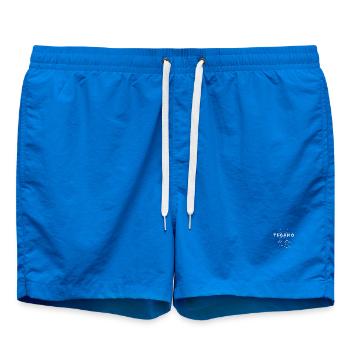 Techno Fuchs im Bassrausch – Festival Rave Look - Badeshorts - Cobalt blue - Vorne