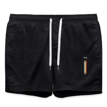 fléchettes - Short de bain - noir - Devant - AI Model Male 185 light (185cm)