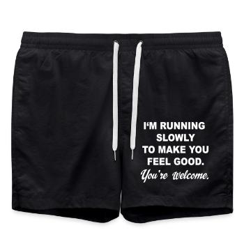 course - Short de bain - noir - Devant - AI Model Male 185 light (185cm)
