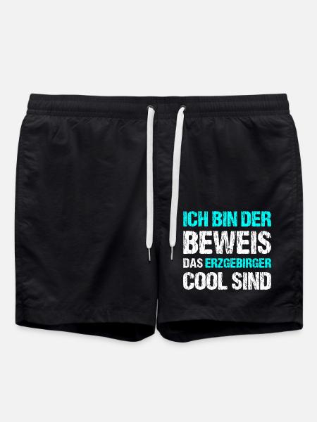 Erzgebirger sind Cool - Badeshorts - Schwarz