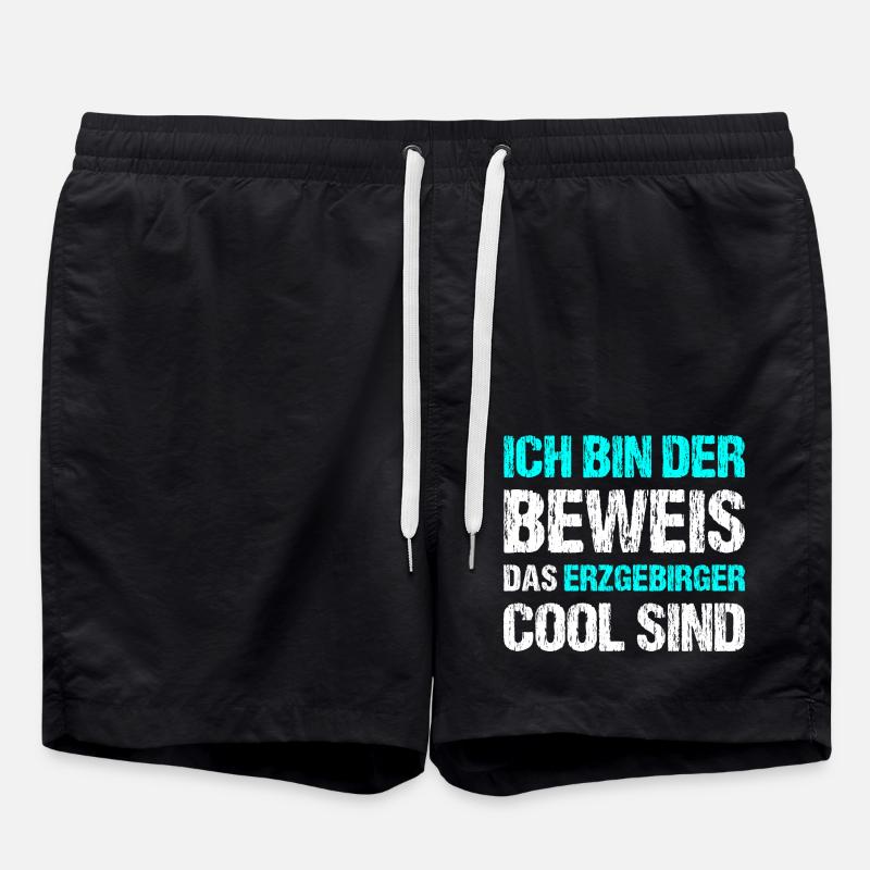 Erzgebirger sind Cool - Badeshorts - Schwarz