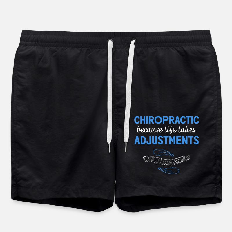 Physiotherapie Physiotherapeut Chiropraktik Chiro - Badeshorts - Schwarz