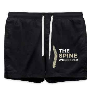 Physiothérapie - Short de bain - noir - Devant - AI Model Male 185 light (185cm)
