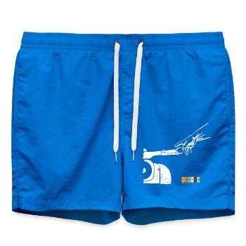 Schwalbefahrer - Simson Schwalbe DDR - Badeshorts - Cobalt blue - Vorne