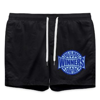 À quoi ressemblent les gagnants - Short de bain - noir - Devant - AI Model Male 185 light (185cm)
