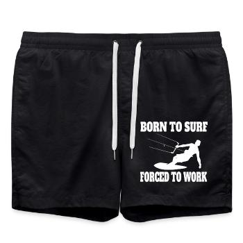 Kitesurfer Geschenk Windsurfing Windsurfer Surfen - Badeshorts - Schwarz - Vorne - AI Model Male 185 light (185cm)