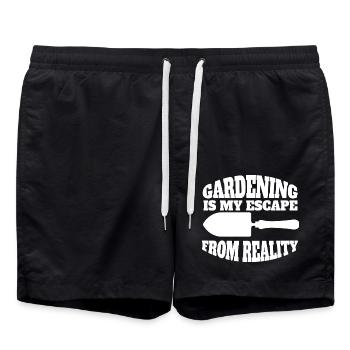 Gardener Orchard Hobby Gardener Gift Garden - Swim Trunks - black - Front - AI Model Male 185 light (185cm)