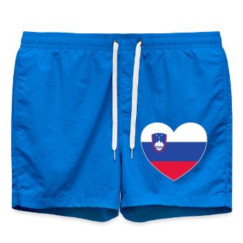 Slowenien Flagge Herz - Badeshorts - Cobalt blue - Vorne