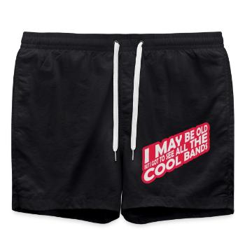 Je suis peut-être vieux - Short de bain - noir - Devant - AI Model Male 185 light (185cm)