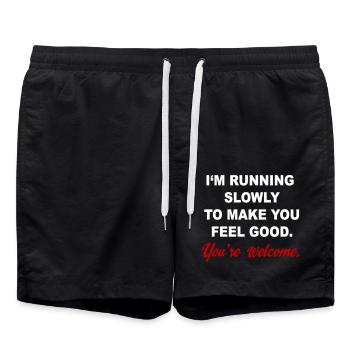 Courir - Short de bain - noir - Devant - AI Model Male 185 light (185cm)