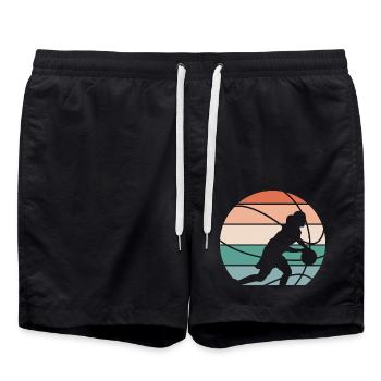 Basketball Women's Basketball Women's Basketball - Swim Trunks - black - Front - AI Model Male 185 light (185cm)