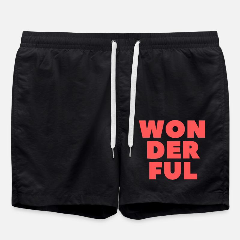 Wonderful-Wundervoll - Badeshorts - Schwarz