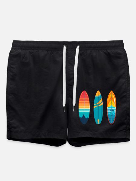 Surfboard - Swim Trunks - black