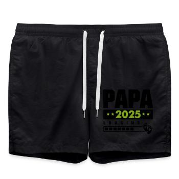 papa 2025 loading - Badeshorts - Schwarz - Vorne - AI Model Male 185 light (185cm)