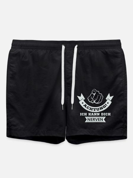 I can annoy you - Swim Trunks - black