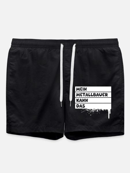 Metalworker as a profession - Swim Trunks - black