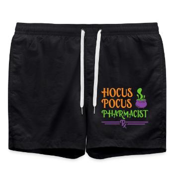 Pharmacist Halloween - Swim Trunks - black - Front - AI Model Male 185 light (185cm)