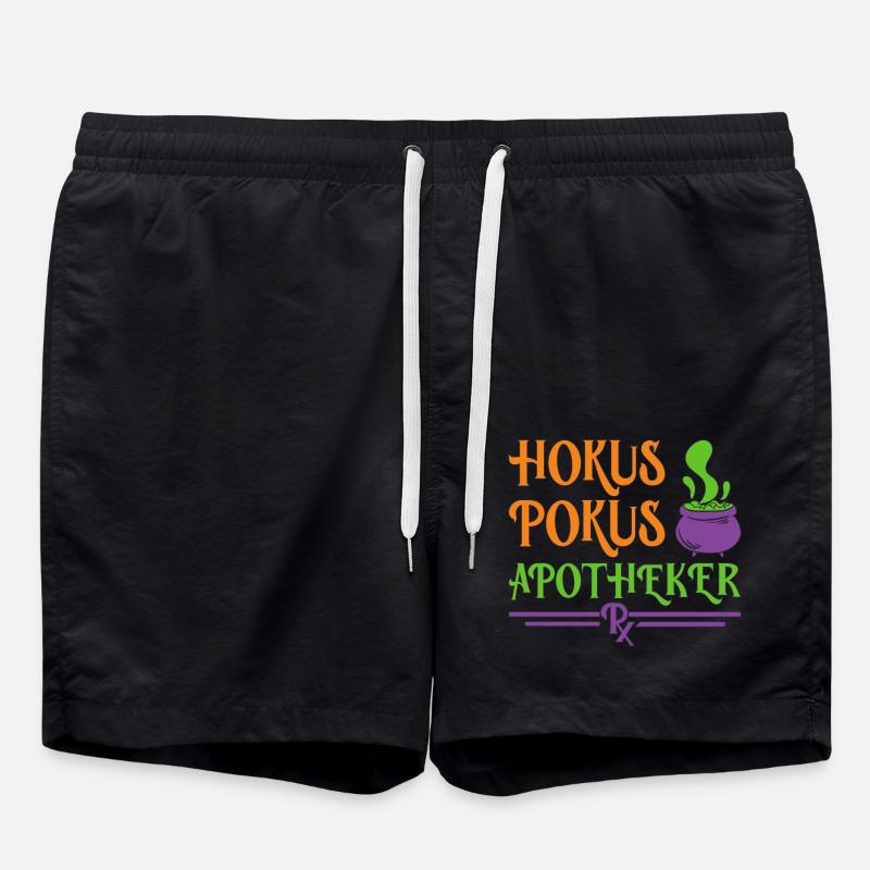 Apothecary Halloween - Swim Trunks - black