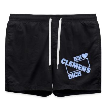 Cadeau pour Clemens - Short de bain - noir - Devant - AI Model Male 185 light (185cm)