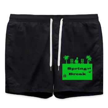 spring break vert - Short de bain - noir - Devant - AI Model Male 185 light (185cm)