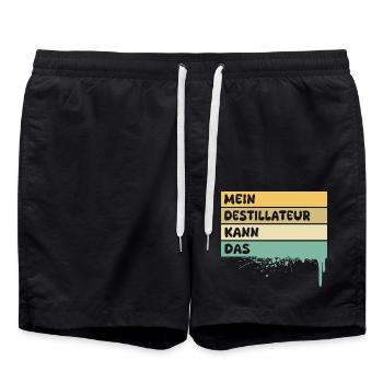 Distiller - Swim Trunks - black - Front - AI Model Male 185 light (185cm)