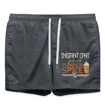Instant CPHT | Apotheke - Badeshorts - Anthrazit - Vorne - AI Model Male 185 light (185cm)