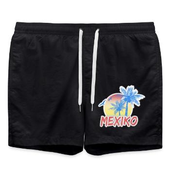 Vacances Mexique - Short de bain - noir - Devant - AI Model Male 185 light (185cm)