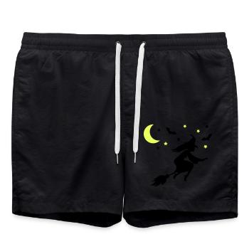 Witch - Swim Trunks - black - Front - AI Model Male 185 light (185cm)