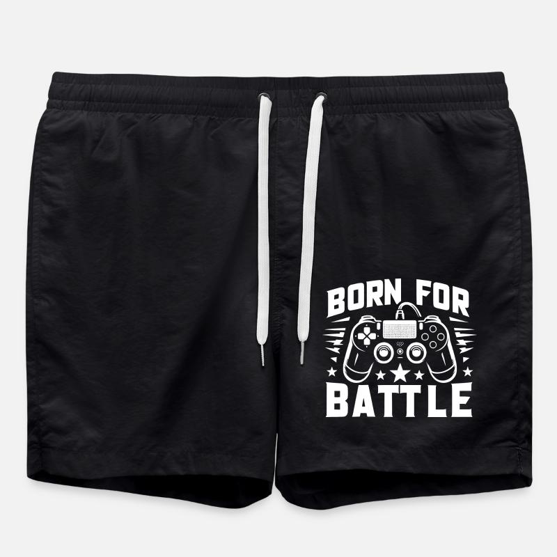Né pour le combat - Short de bain - noir