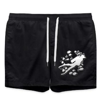 Diving Divers - Swim Trunks - black - Front - AI Model Male 185 light (185cm)