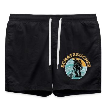 Sondeln Metalldetektor - Badeshorts - Schwarz - Vorne - AI Model Male 185 light (185cm)