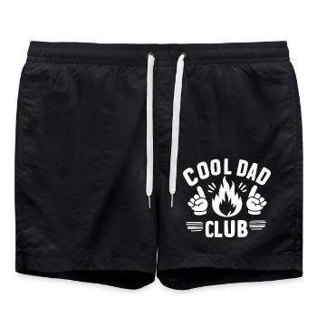 Cooler Papa-Club - Badeshorts - Schwarz - Vorne - AI Model Male 185 light (185cm)