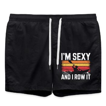Idée cadeau pour des aventures en kayak - Short de bain - noir - Devant - AI Model Male 185 light (185cm)