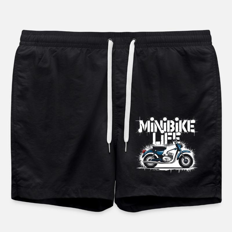 Passion pour les -motos - Short de bain - noir