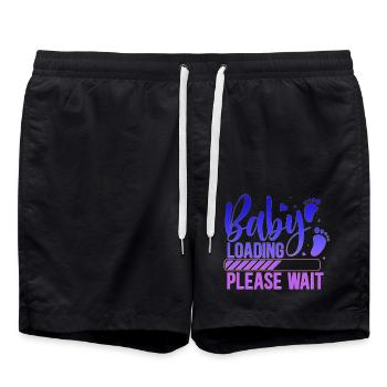 Bébé chargement babes femmes mère design nouveau-né - Short de bain - noir - Devant - AI Model Male 185 light (185cm)