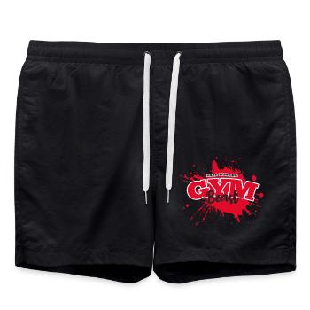 Bête de gymnase - Short de bain - noir - Devant - AI Model Male 185 light (185cm)