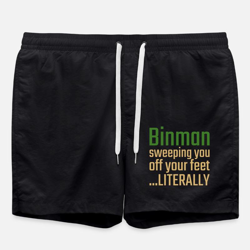 Binman La Saint-Valentin vous balaie - Short de bain - noir