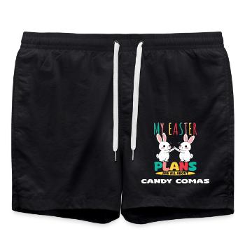 Mes projets de Pâques sont tout au sujet des comas de bonbons - Short de bain - noir - Devant - AI Model Male 185 light (185cm)