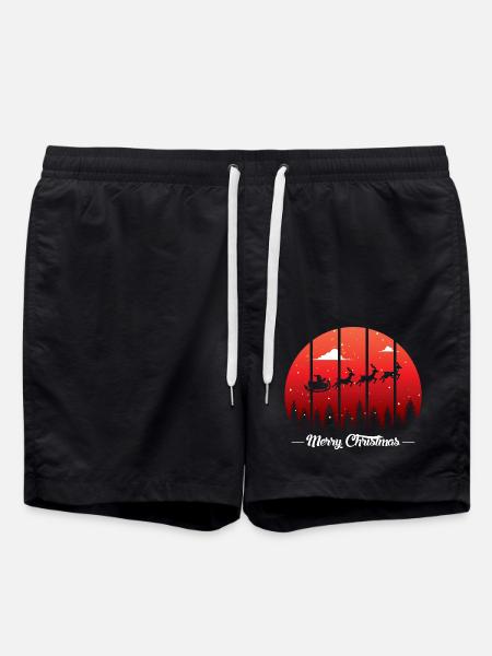Christmas 1 - Swim Trunks - black