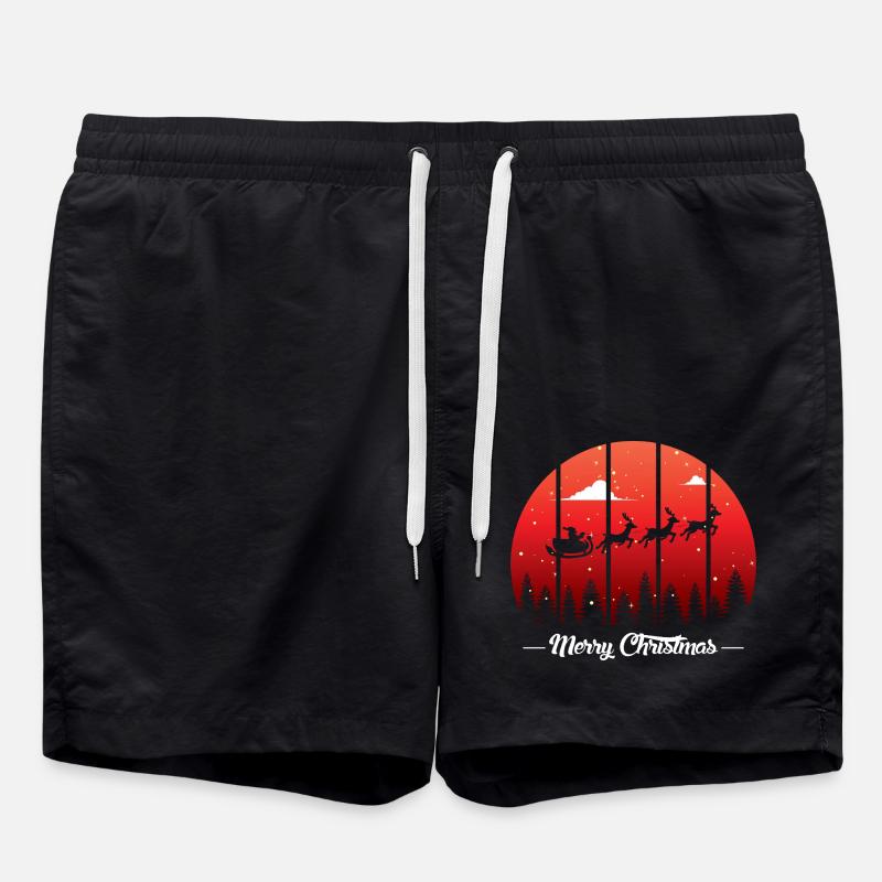 Christmas 1 - Badeshorts - Schwarz