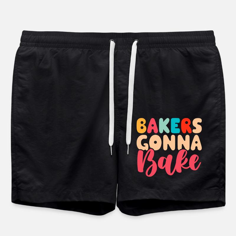 Baking Baker Bakery - Swim Trunks - black