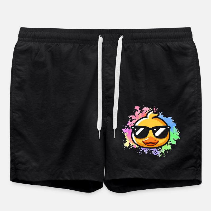 Ducks - Swim Trunks - black