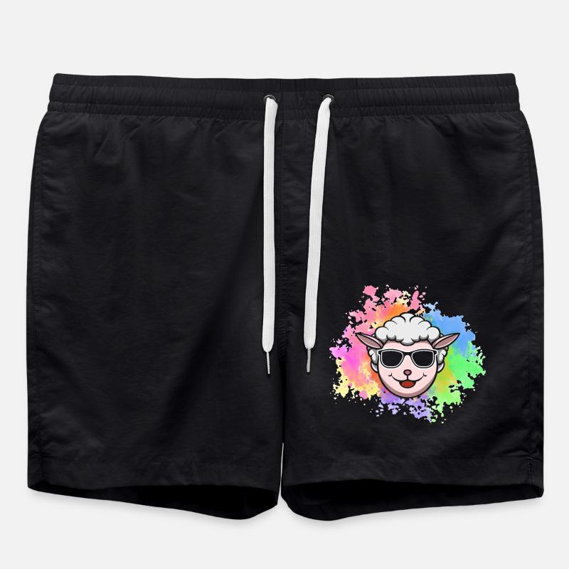 Schäfer Schaf - Badeshorts - Schwarz