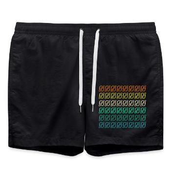 Pêche à la ligne - Short de bain - noir - Devant - AI Model Male 185 light (185cm)
