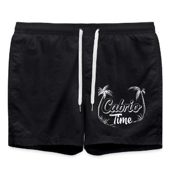 Cabrio Time Cooler Dire Cabriolet Palmiers Été - Short de bain - noir - Devant - AI Model Male 185 light (185cm)