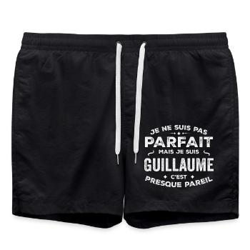 Guillaume A first name, a story, a personality - Swim Trunks - black - Front - AI Model Male 185 light (185cm)