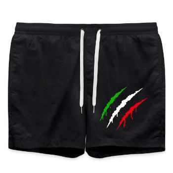 krallen italien - Badeshorts - Schwarz - Vorne - AI Model Male 185 light (185cm)